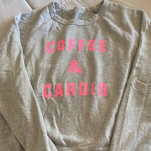 Gray Women's Sweater with Pink Accents
